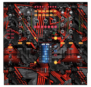 Pioneer DJ DJM 2000 Skin Ridge Red